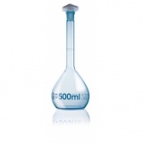 容量瓶，PUR材质涂层，BLAUBRAND A级，1000 ml，Boro 3.3, NS 24/29，PP瓶塞