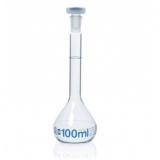 容量瓶, USP, BLAUBRAND®, A级, DE-M, 500 ml, NS 10/19, Boro 3.3, PP瓶塞, 带USP个体证书