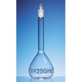 容量瓶，USP证书，BLAUBRAND，500ml，NS 19/26，Boro 3.3， 玻璃瓶塞