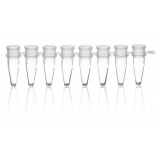 PCR 8联管，透明，连透明平盖单盖，带铰链固定，0.15ml ，低容，BIO-CERT PCR QUALITY